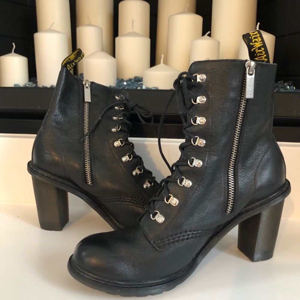 Dr. Martens Corinna Black Polished Virginia Sz 8